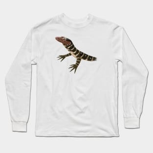 Cute Monitor Lizard Drawing Long Sleeve T-Shirt